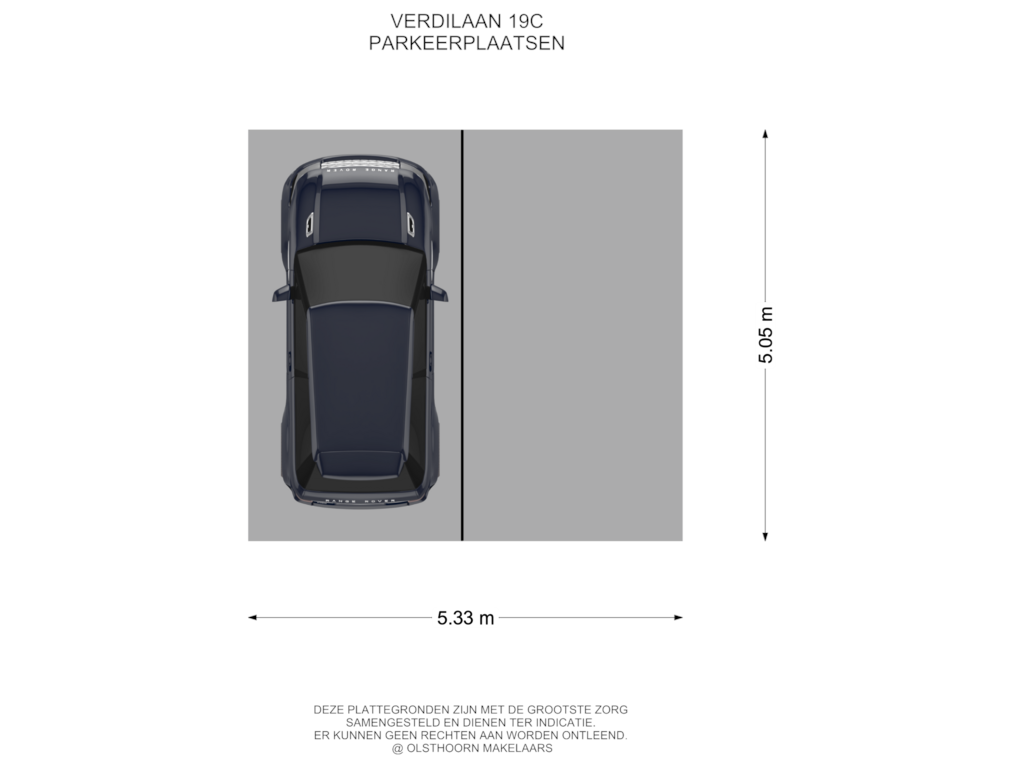 Bekijk plattegrond van Parkeerplaatsen van Verdilaan 19-C