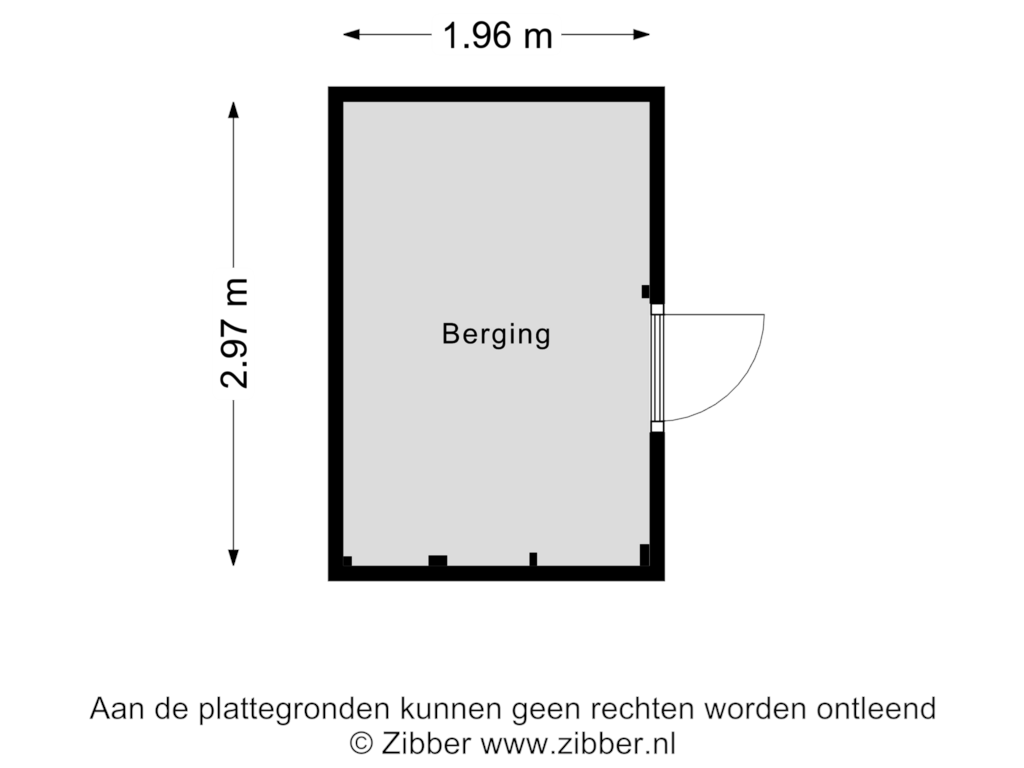 Bekijk plattegrond van Berging van Perikplein 77