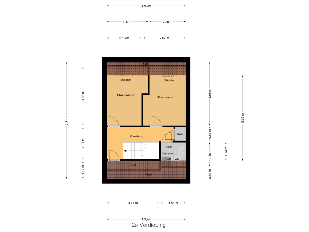 Bekijk plattegrond van 2e Verdieping van Castor 51