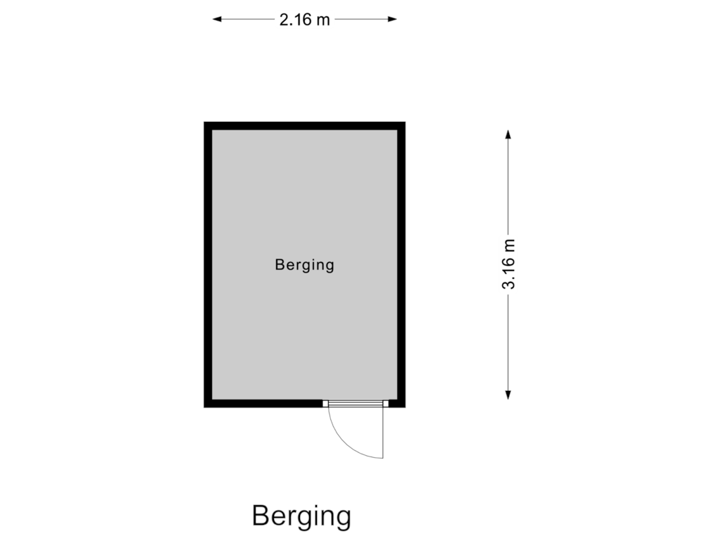 Bekijk plattegrond van Berging van Castor 51