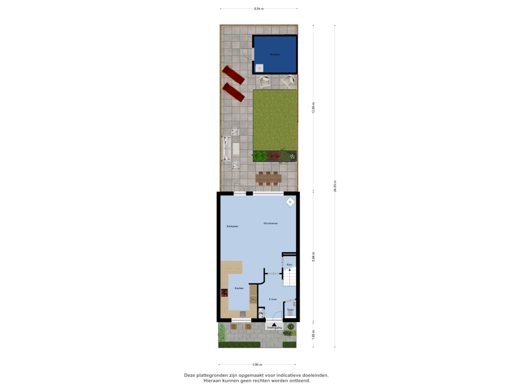 Bekijk plattegrond van Begane Grond Tuin van Fellinilaan 47