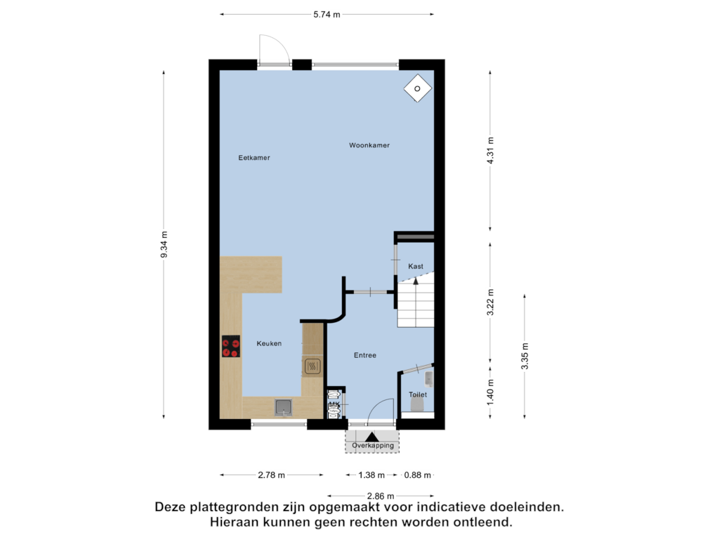 Bekijk plattegrond van Begane Grond van Fellinilaan 47