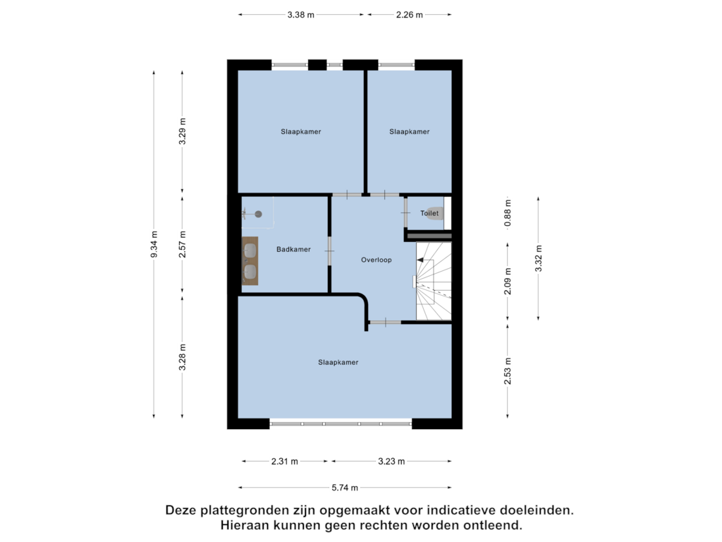 Bekijk plattegrond van Eerste Verdieping van Fellinilaan 47