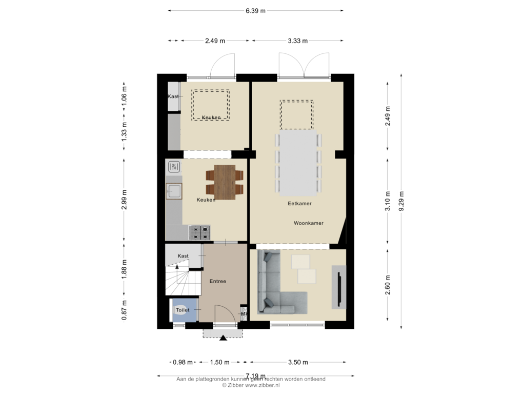 Bekijk plattegrond van Begane grond van Beatrixstraat 14