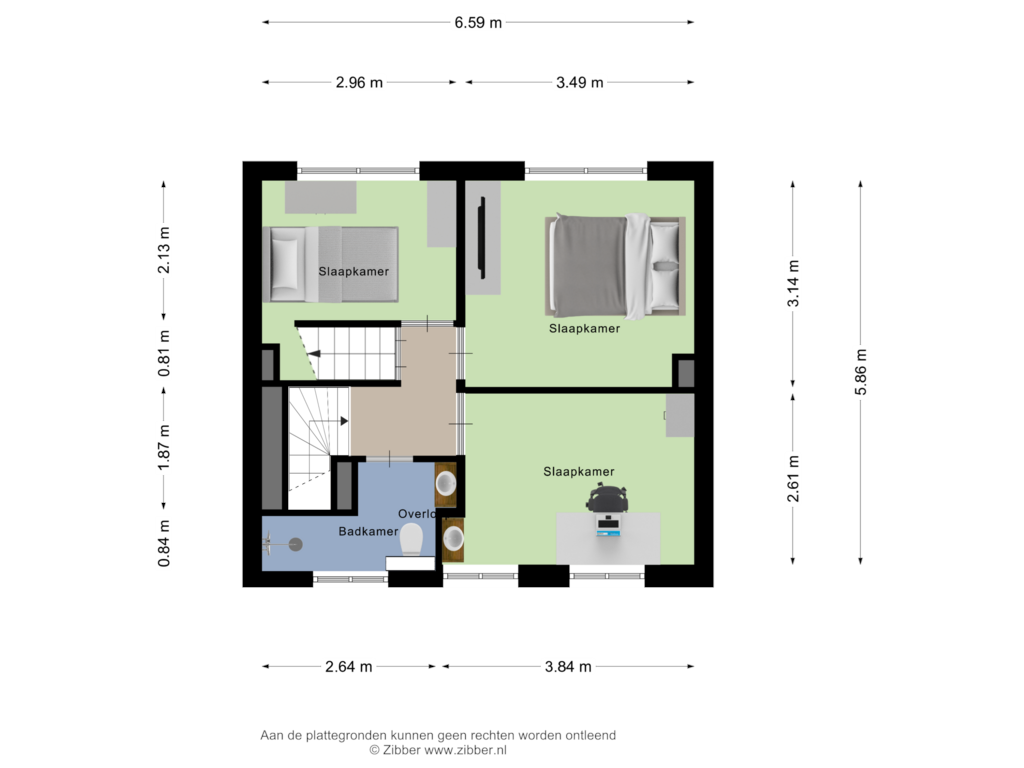 Bekijk plattegrond van Eerste verdieping van Beatrixstraat 14