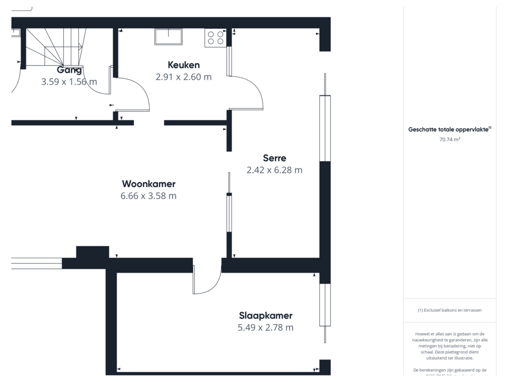 View floorplan of Begane grond of Kennedylaan 31