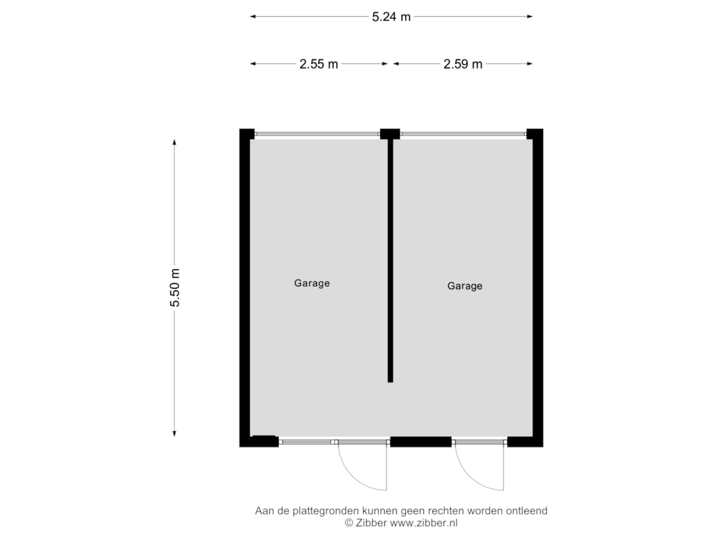 Bekijk plattegrond van Garage van Julianusstraat 76