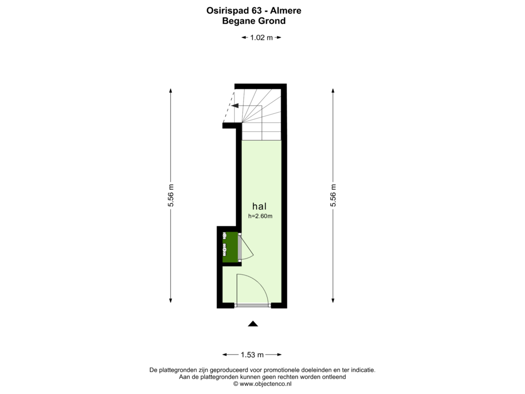 Bekijk plattegrond van Begane Grond van Osirispad 63