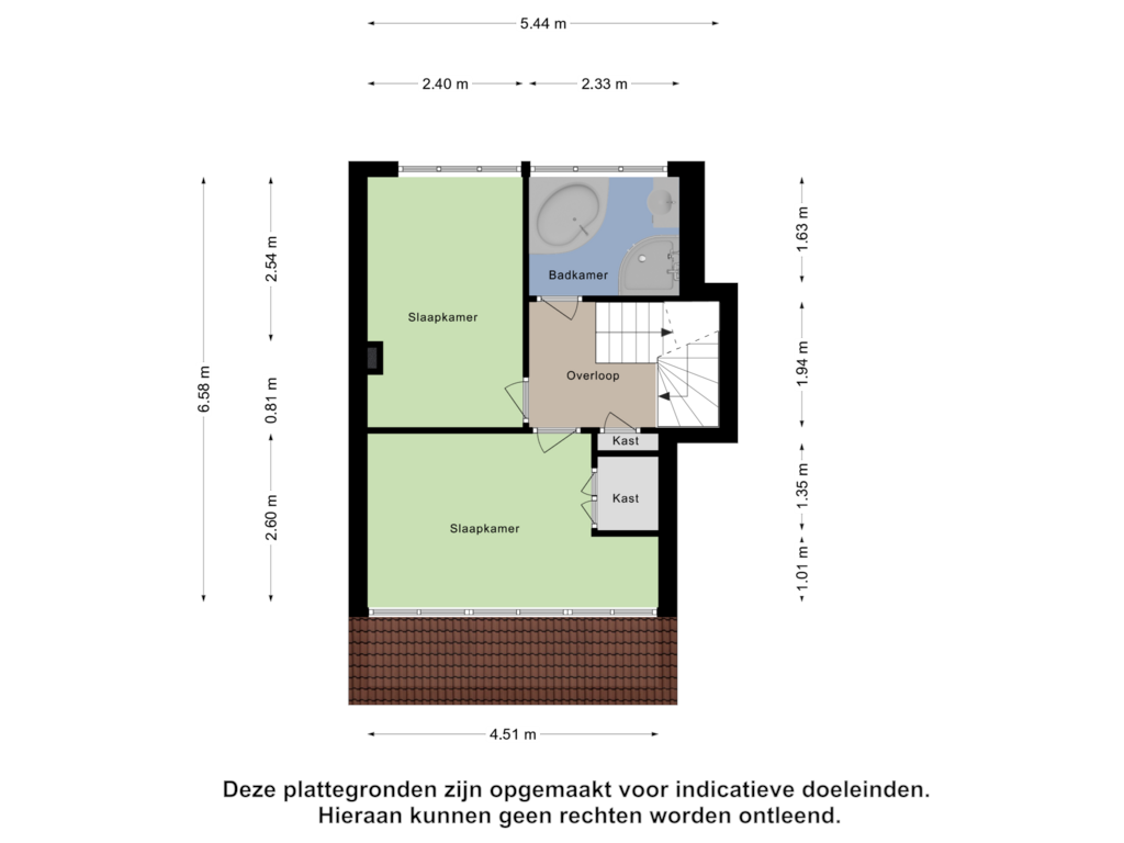 Bekijk plattegrond van Eerste Verdieping van Van de Sande Bakhuyzenstraat 20