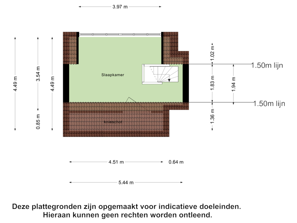 Bekijk plattegrond van Tweede Verdieping van Van de Sande Bakhuyzenstraat 20