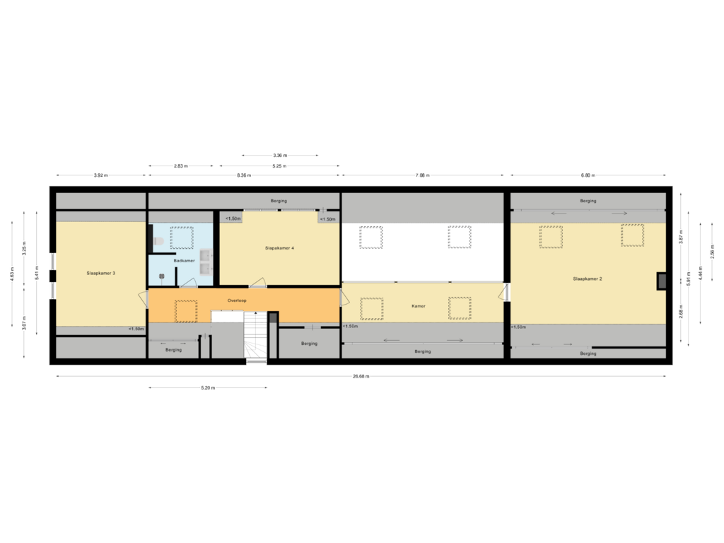 Bekijk plattegrond van Eerste verdieping van Vresselse-Akkers 3