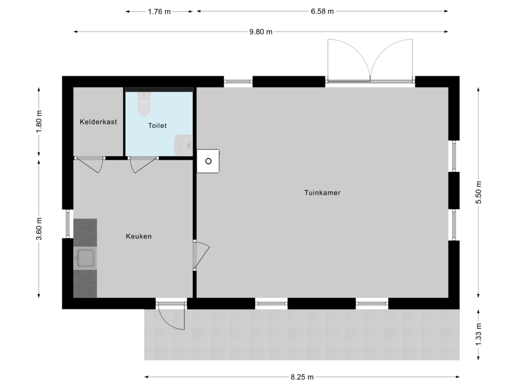 Bekijk plattegrond van Tuinkamer van Vresselse-Akkers 3