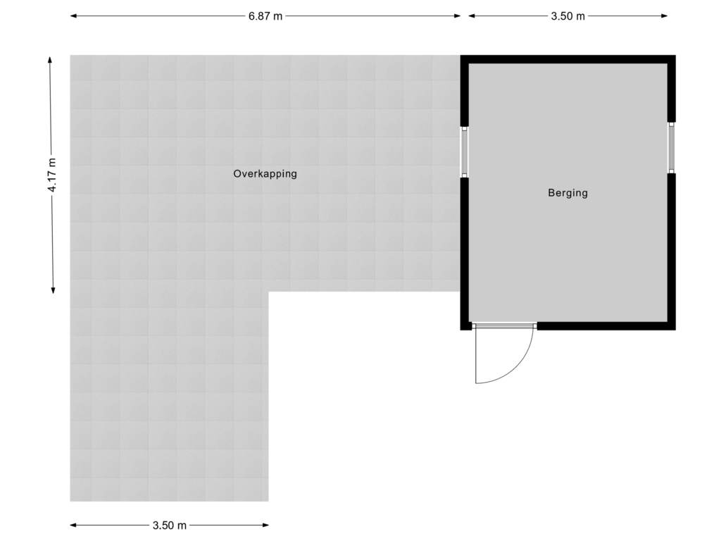 Bekijk plattegrond van Berging 1 van Vresselse-Akkers 3