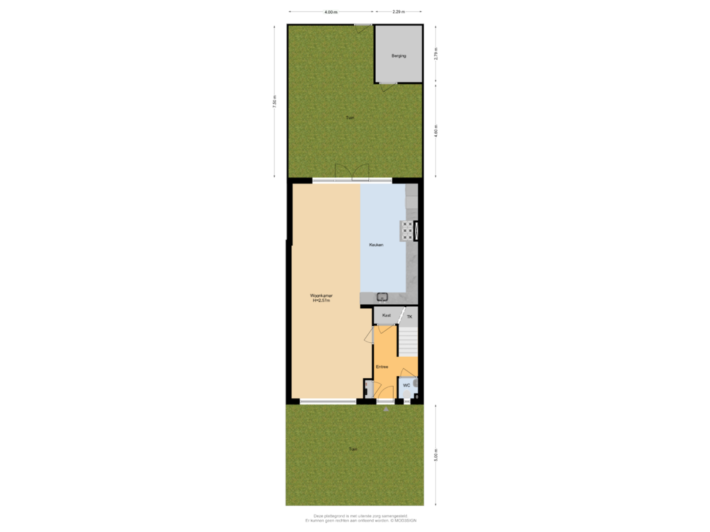 View floorplan of Situatie of Crijnssenstraat 18