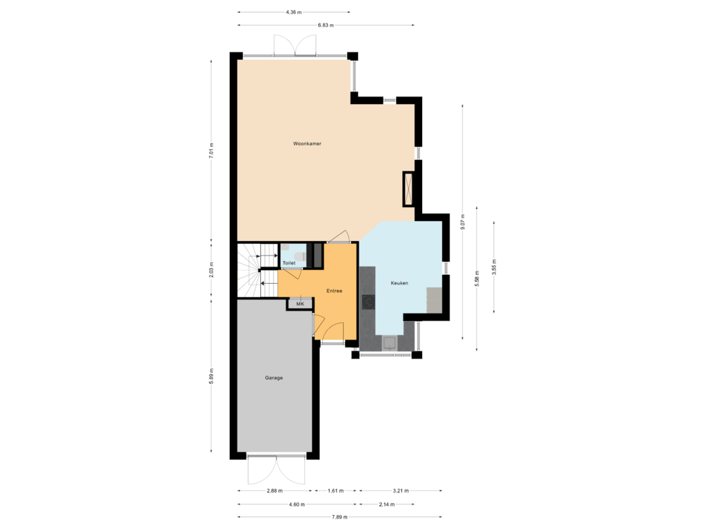 Bekijk plattegrond van Begane Grond van Tegelzetter 33