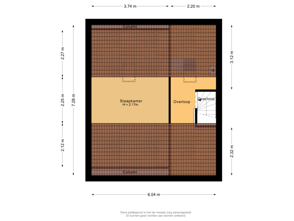 Bekijk plattegrond van Tweede verdieping van Frits Zernikelaan 14