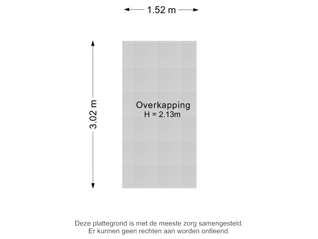 Bekijk plattegrond van Overkapping van Frits Zernikelaan 14