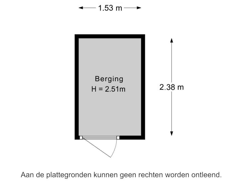 Bekijk plattegrond van Berging van Kerkpad 31