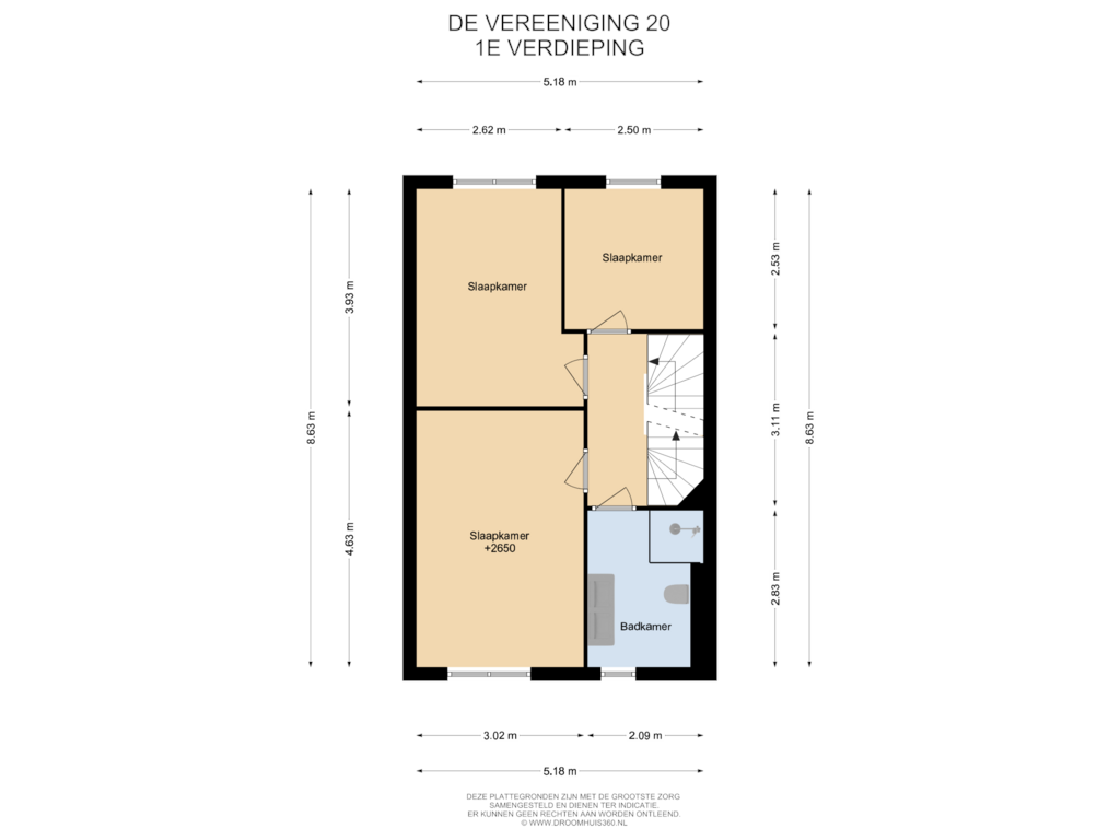 Bekijk plattegrond van 1E Verdieping van De Vereeniging 20