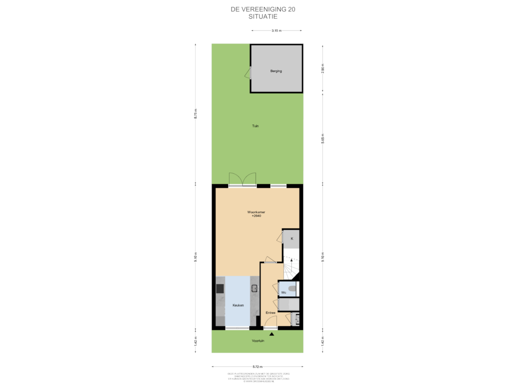 Bekijk plattegrond van Situatie van De Vereeniging 20