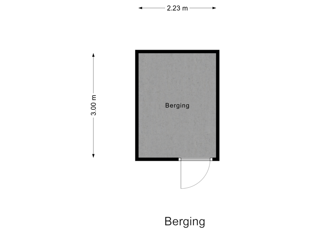 View floorplan of Berging of Desdemonastraat 223