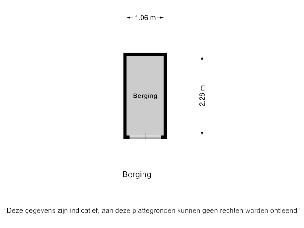 View floorplan of Berging  of Kaaikhof 239