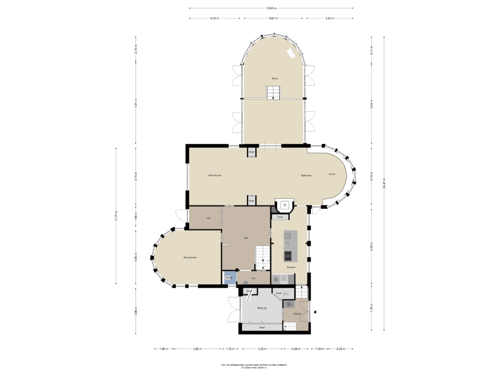 Bekijk plattegrond van Begane Grond van Napoleonsweg 72