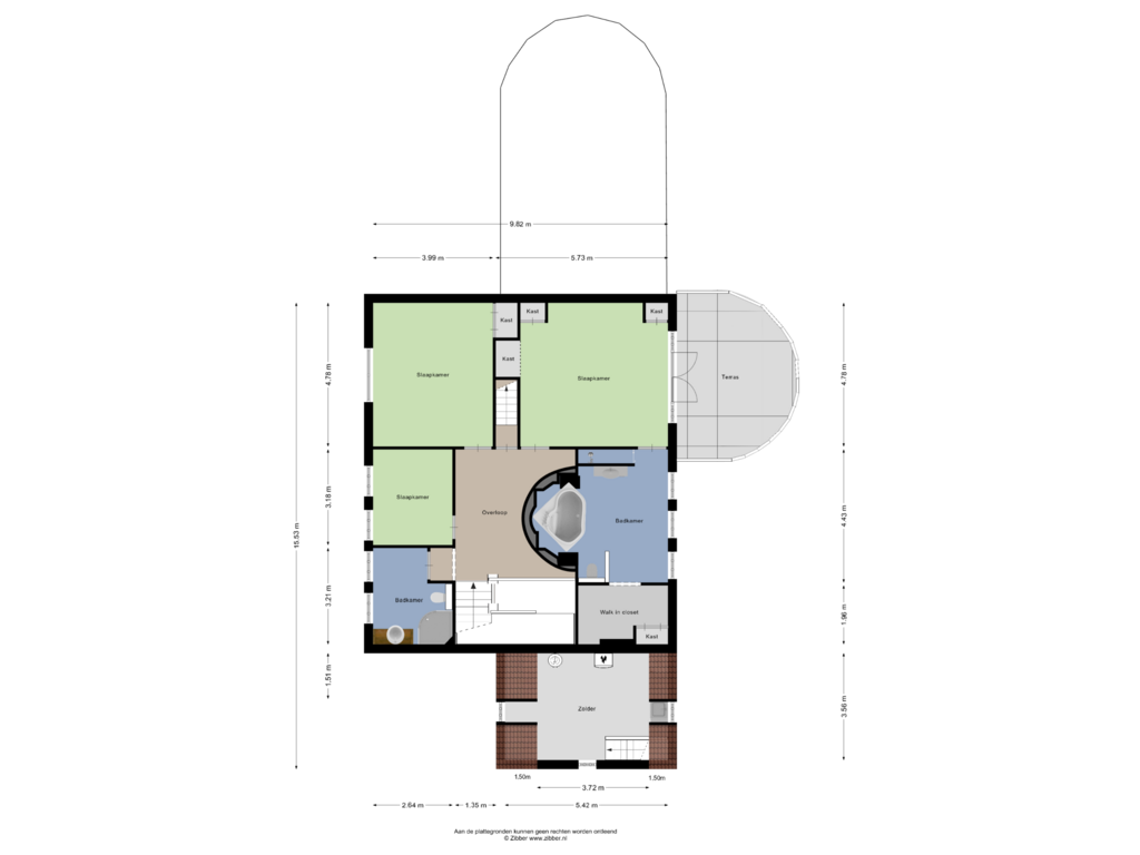 Bekijk plattegrond van Eerste Verdieping van Napoleonsweg 72