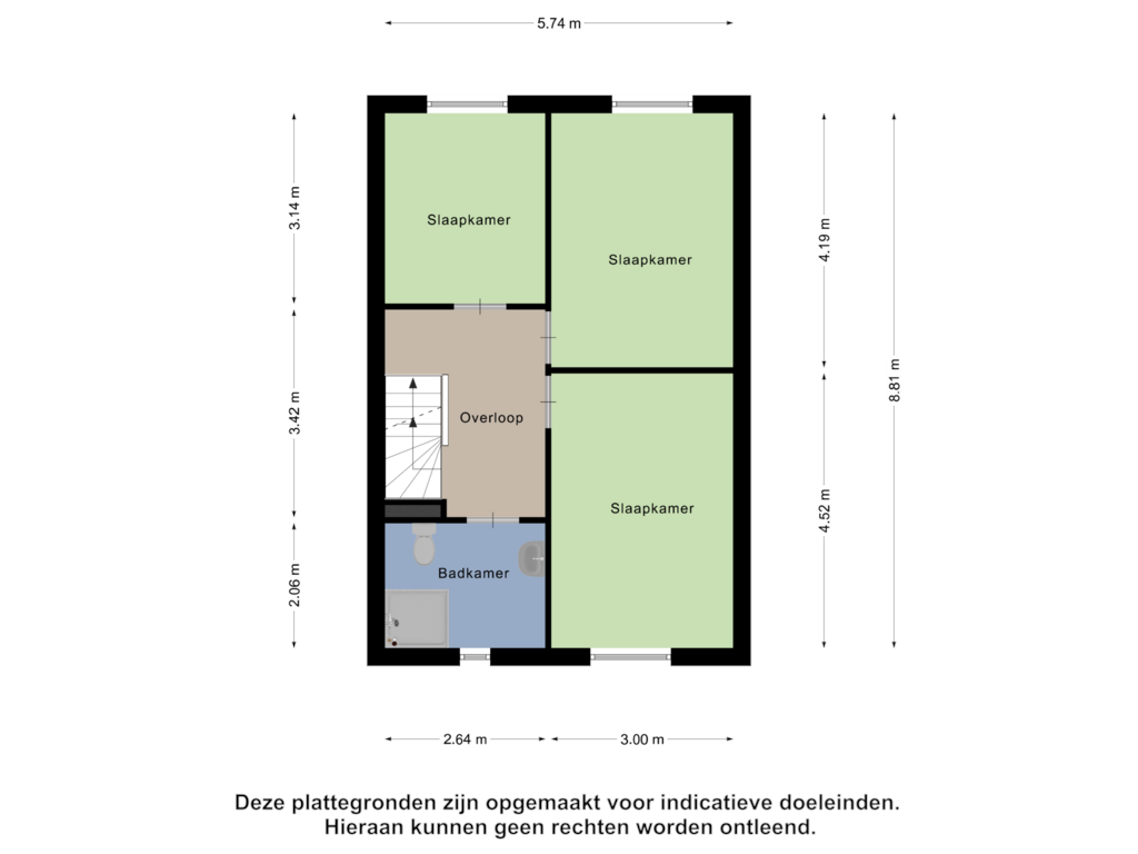 Bekijk plattegrond van Eerste Verdieping van Eendrachtstraat 32