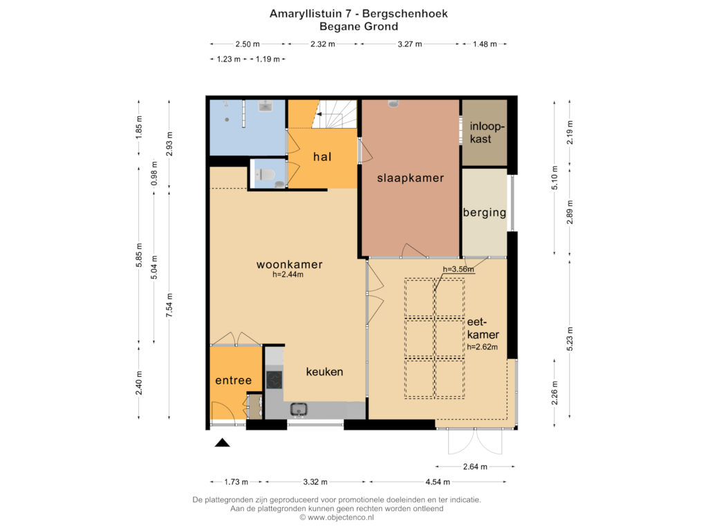 Bekijk plattegrond van BEGANE GROND van Amaryllistuin 7