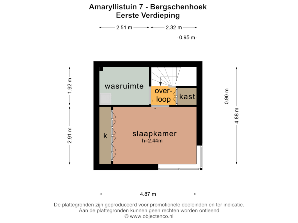 Bekijk plattegrond van EERSTE VERDIEPING van Amaryllistuin 7