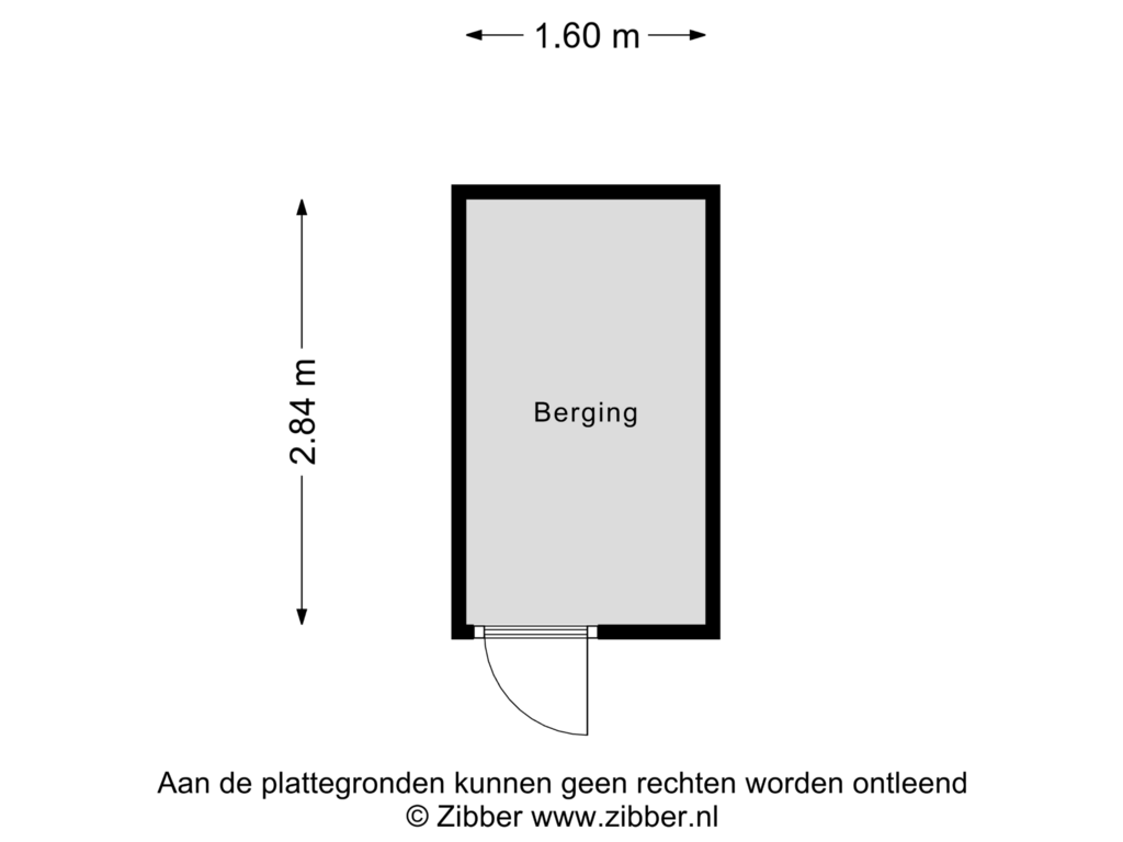 View floorplan of Berging of Transvaalstraat 14-B