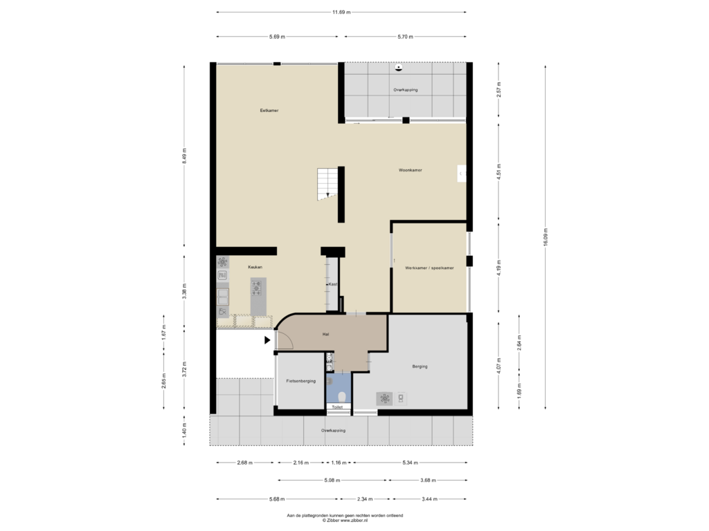 Bekijk plattegrond van Begane Grond van Kattenbosch 44