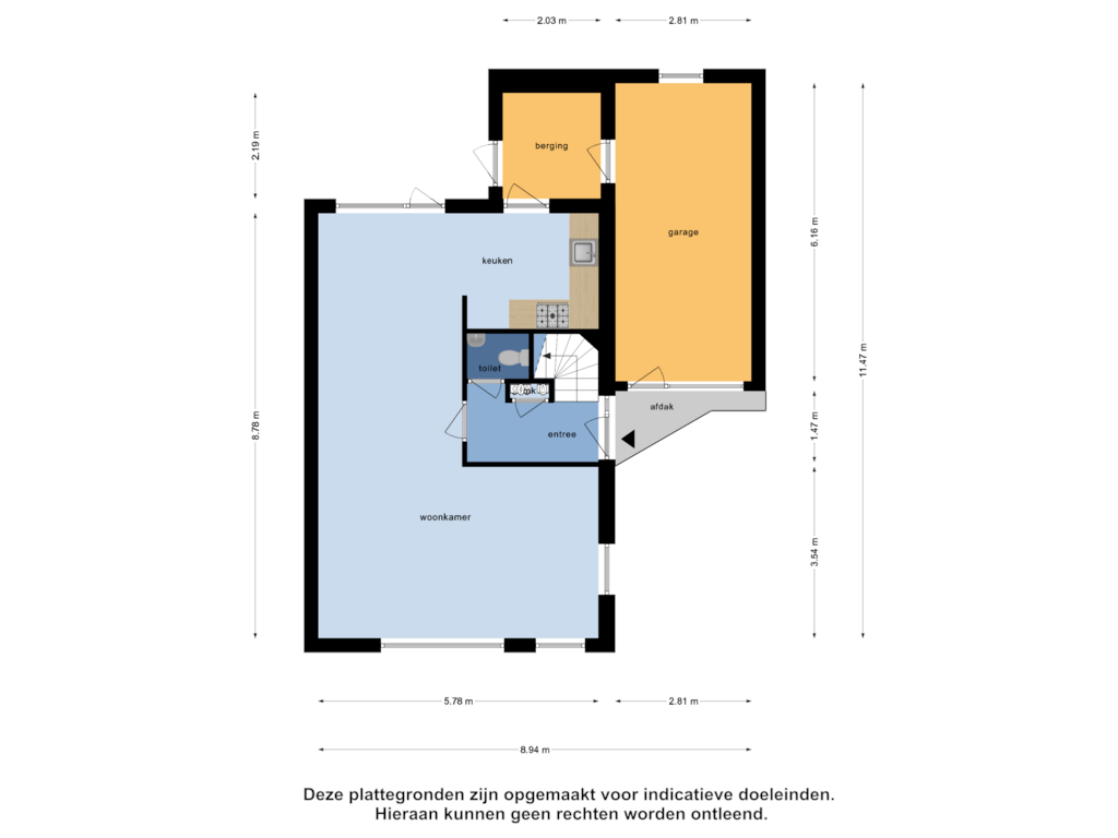 Bekijk plattegrond van Begane Grond van Schoudee 7