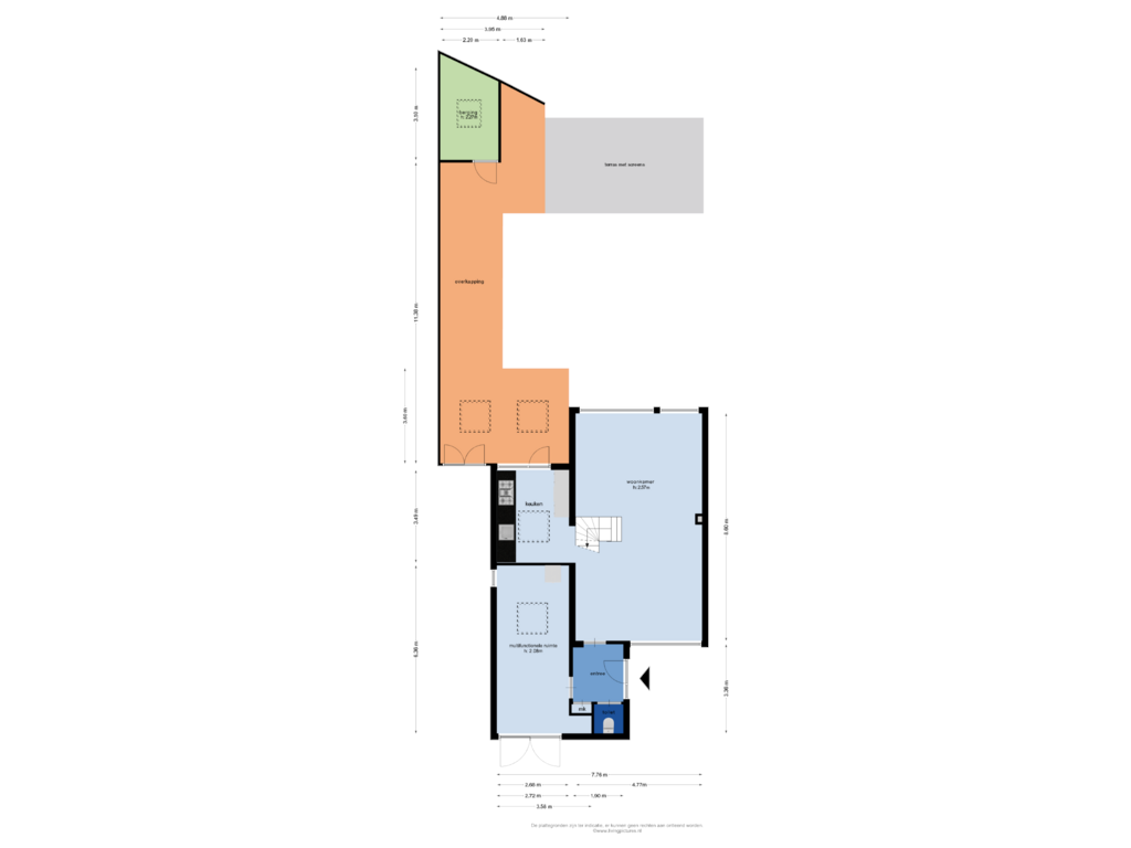 Bekijk plattegrond van begane grond van Moye Keene 159