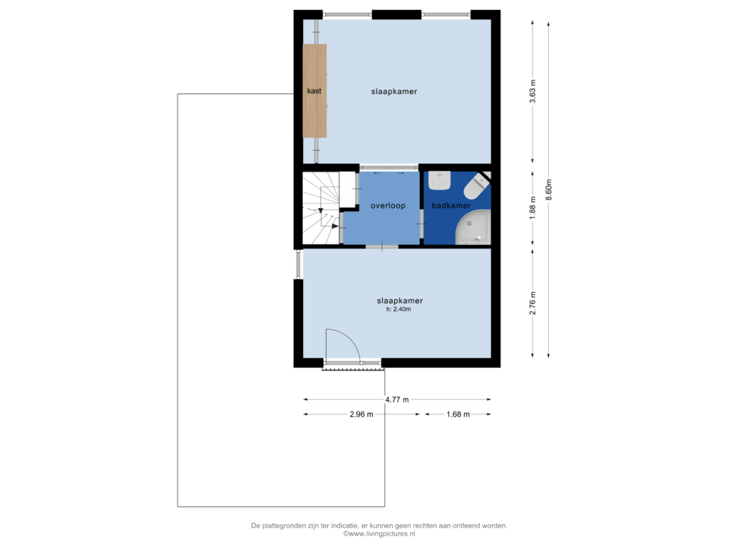 Bekijk plattegrond van 1e verdieping van Moye Keene 159