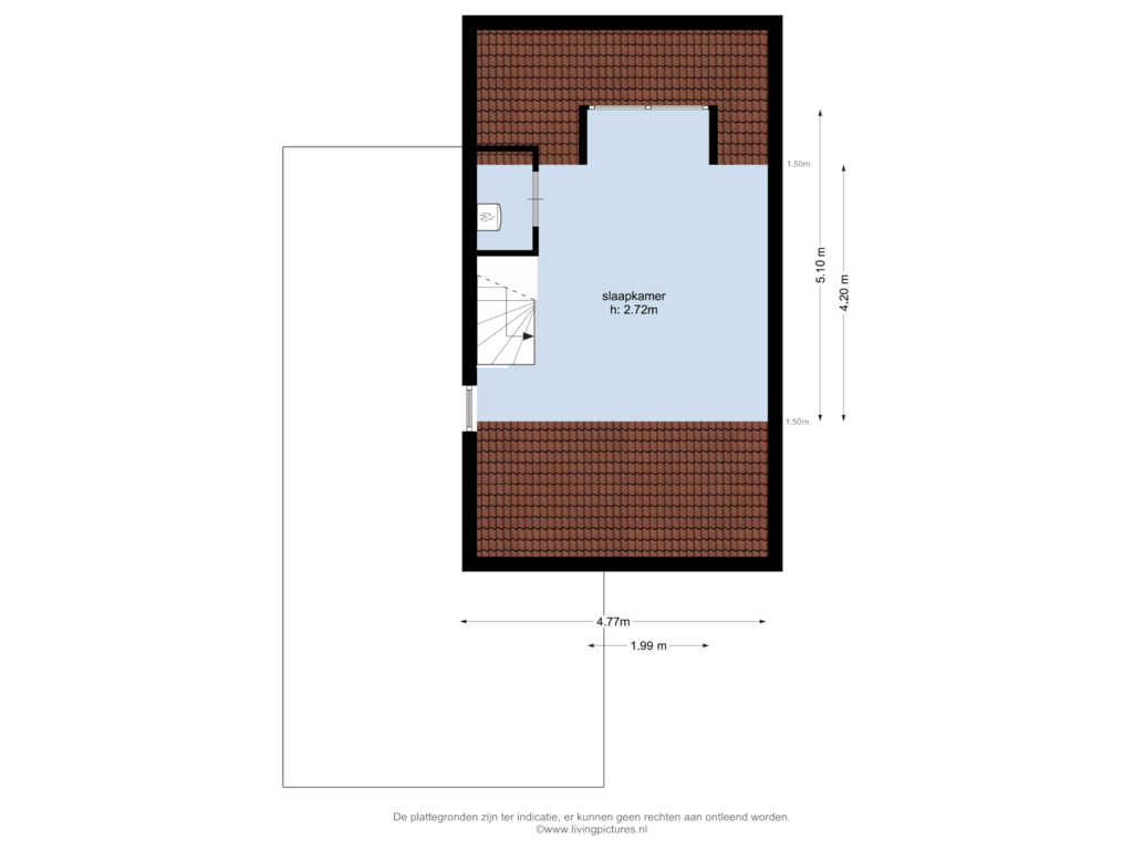 Bekijk plattegrond van 2e verdieping van Moye Keene 159