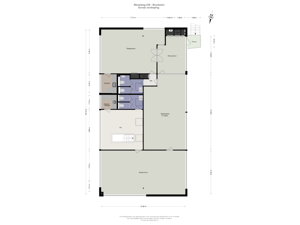 Bekijk plattegrond van 1e_verd van Straatweg 236