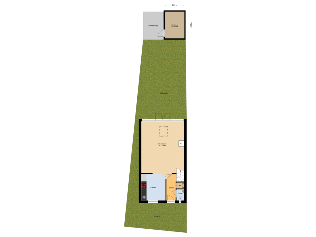 Bekijk plattegrond van Situatie van Corridor 23