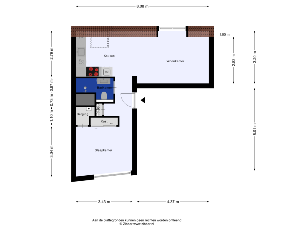 Bekijk plattegrond van Appartement van Nieuweweg 69