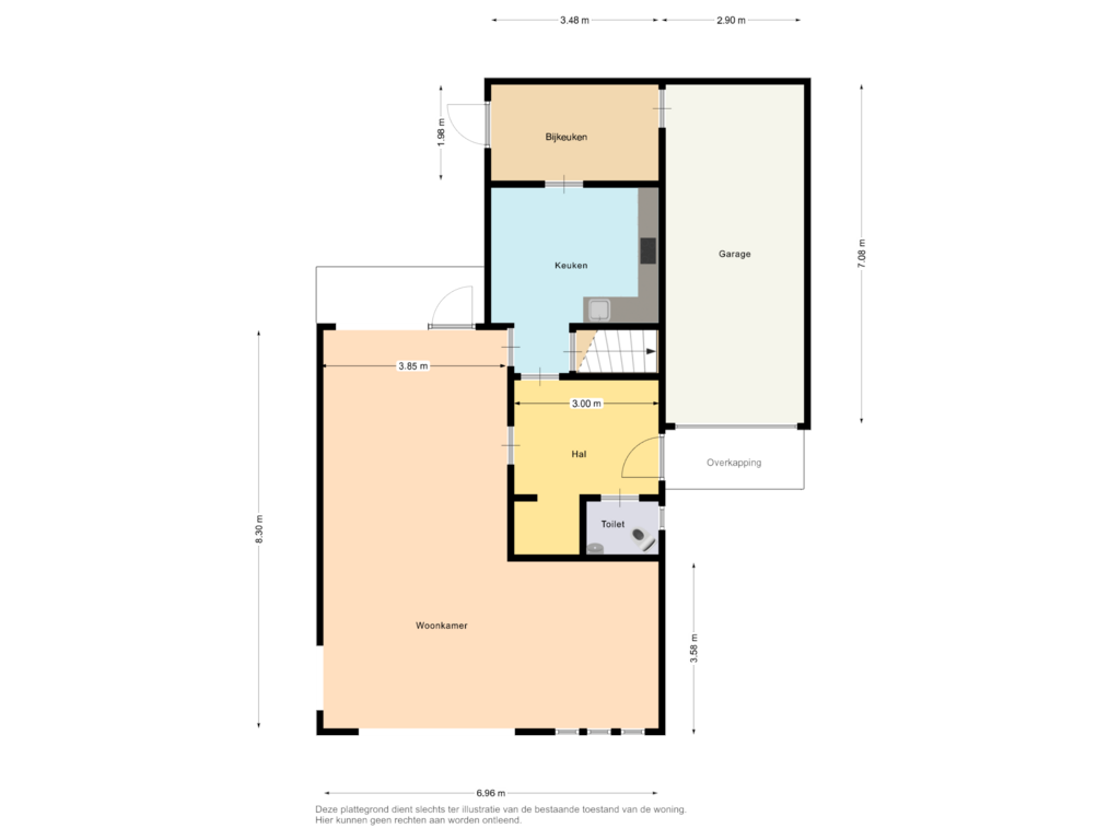 Bekijk plattegrond van Begane grond van Graaf van Loonstraat 3