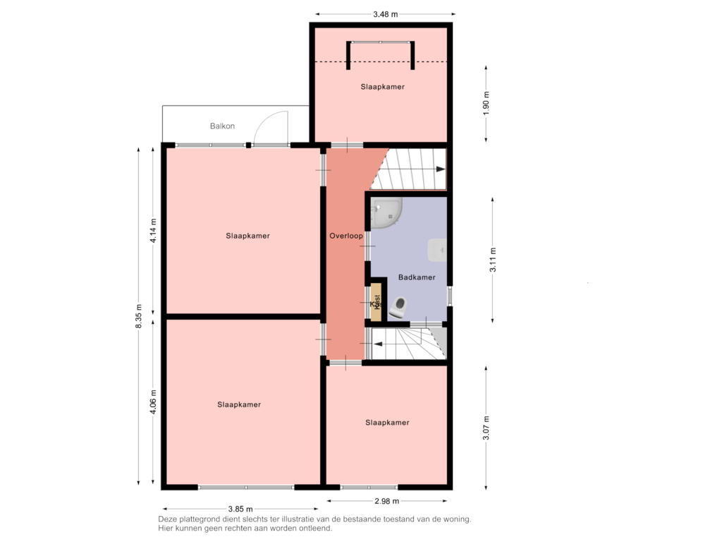 Bekijk plattegrond van Eerste verdieping van Graaf van Loonstraat 3