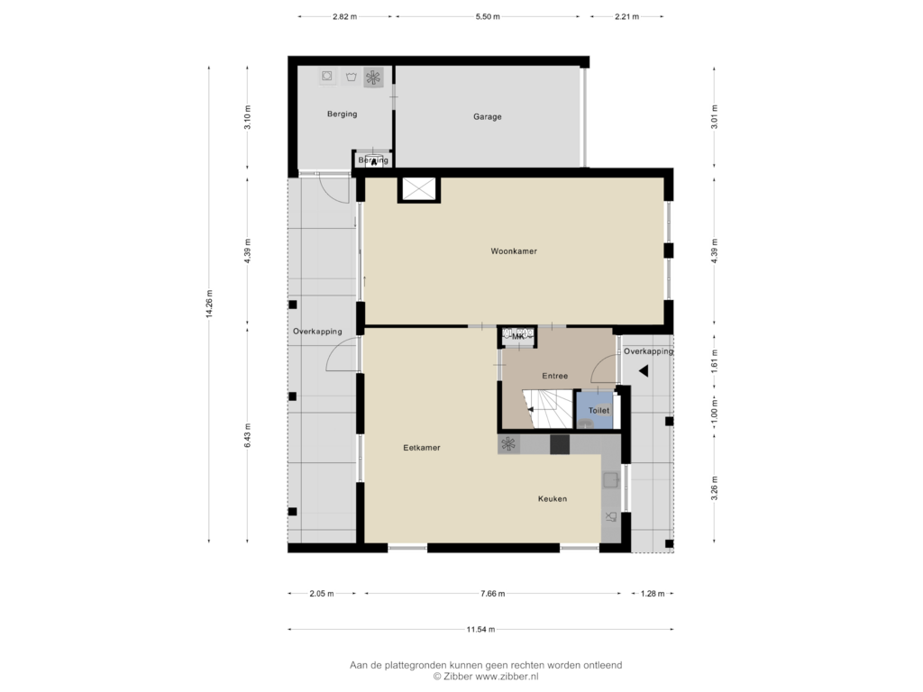 View floorplan of Begane grond of Voorstraat 3