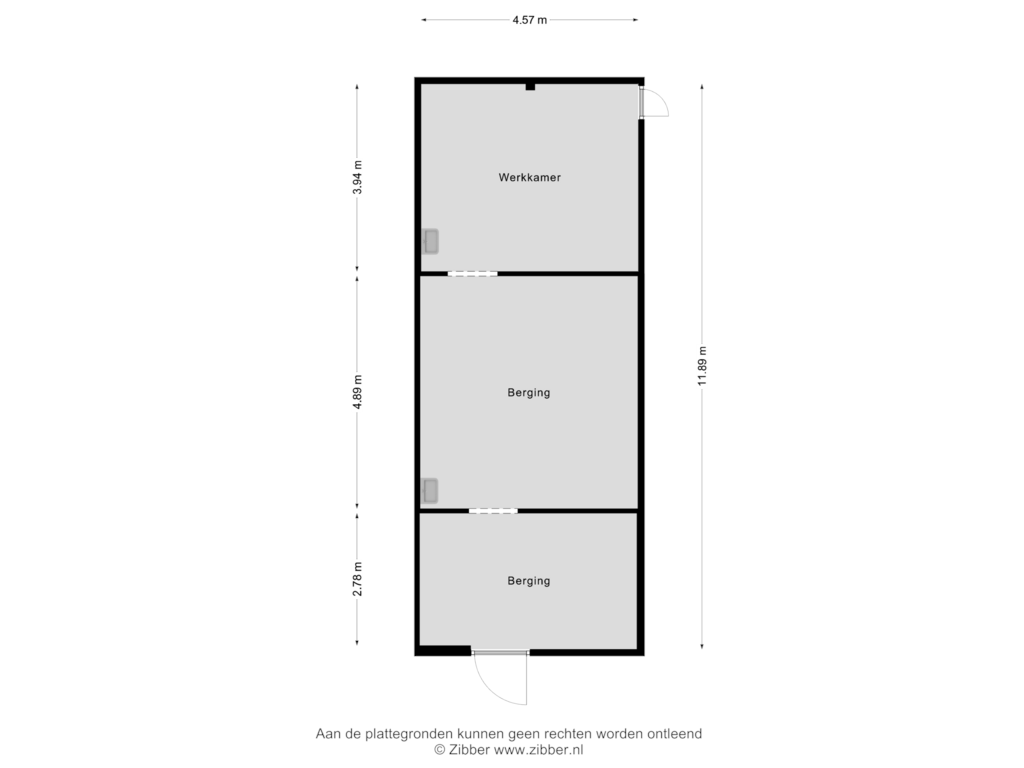 View floorplan of Berging of Voorstraat 3