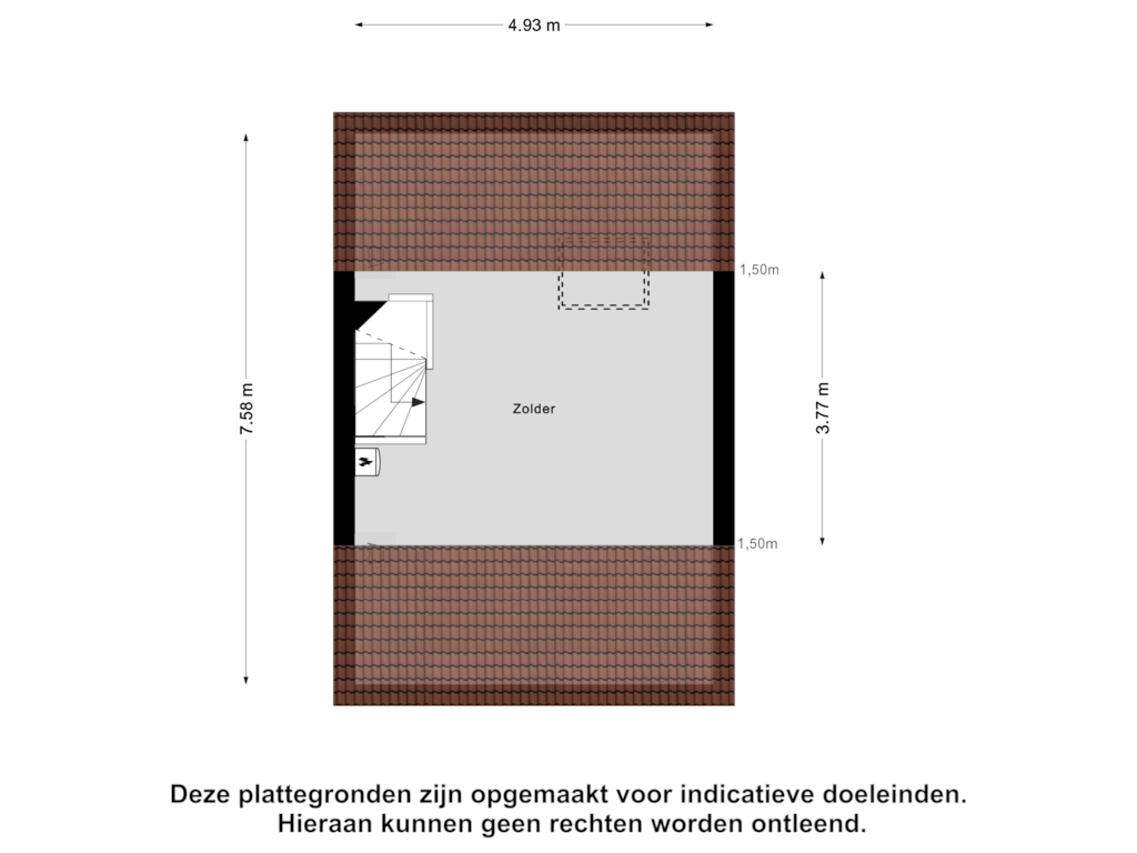 Bekijk plattegrond van Zolder van Tarweakker 5