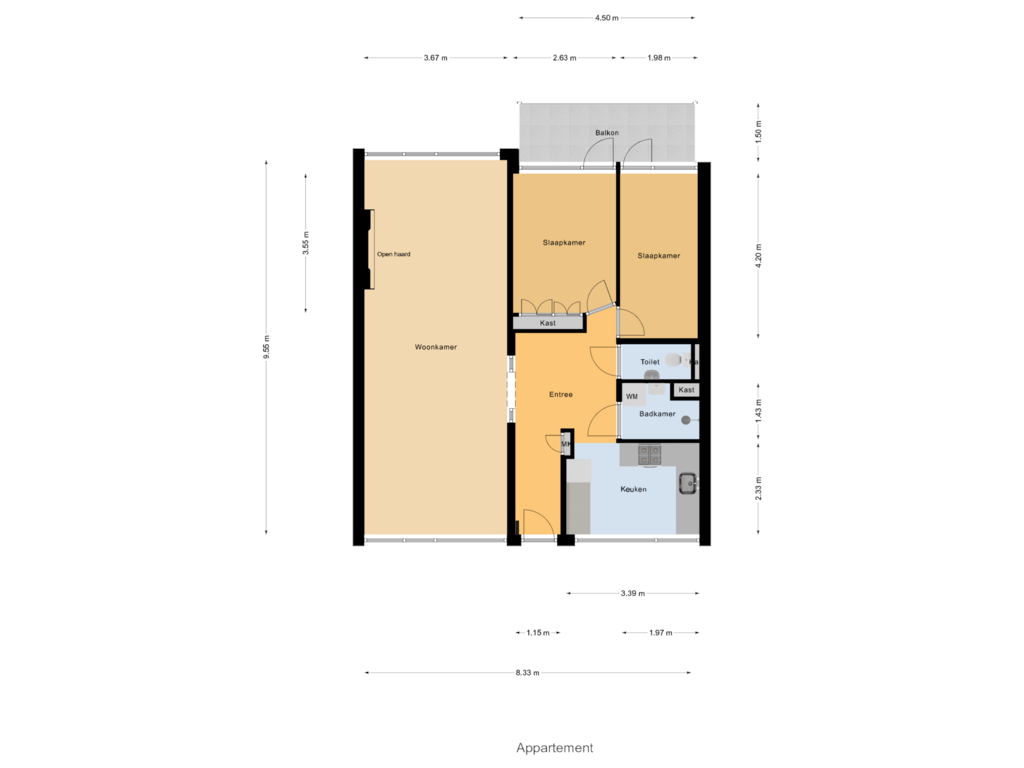 Bekijk plattegrond van Appartement van Sint Martinuslaan 61