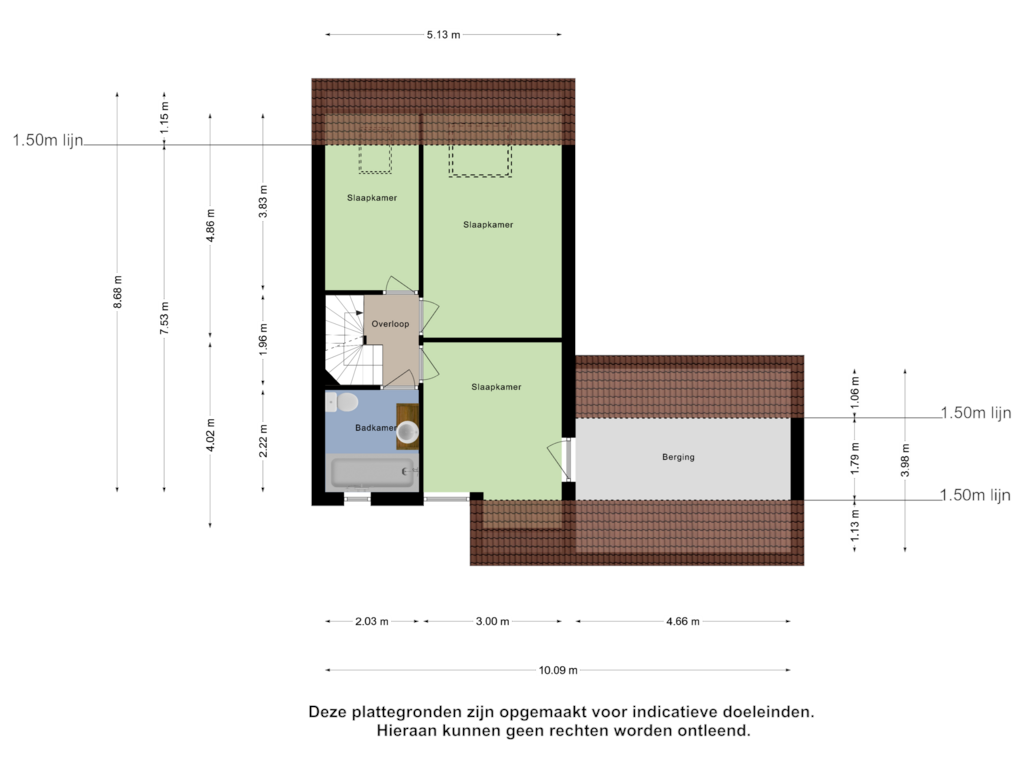 Bekijk plattegrond van Eerste Verdieping van Vinkenerf 34