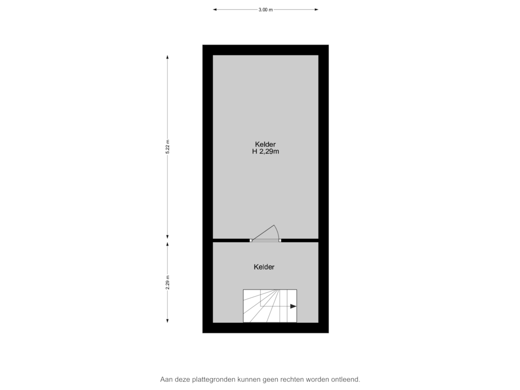 Bekijk plattegrond van Kelder van Groeneweg 33