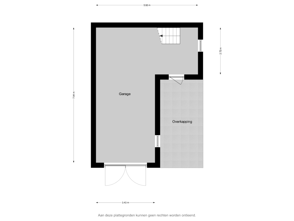 Bekijk plattegrond van Garage Begane Grond van Groeneweg 33