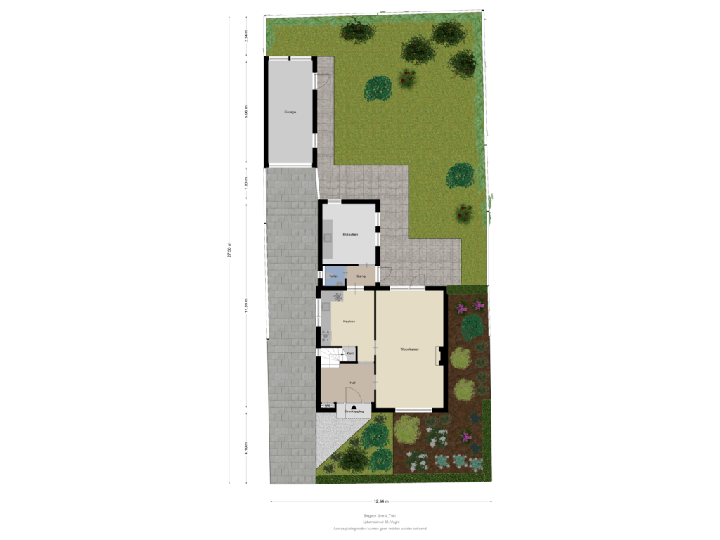 View floorplan of Begane Grond_Tuin of Lidwinastraat 63